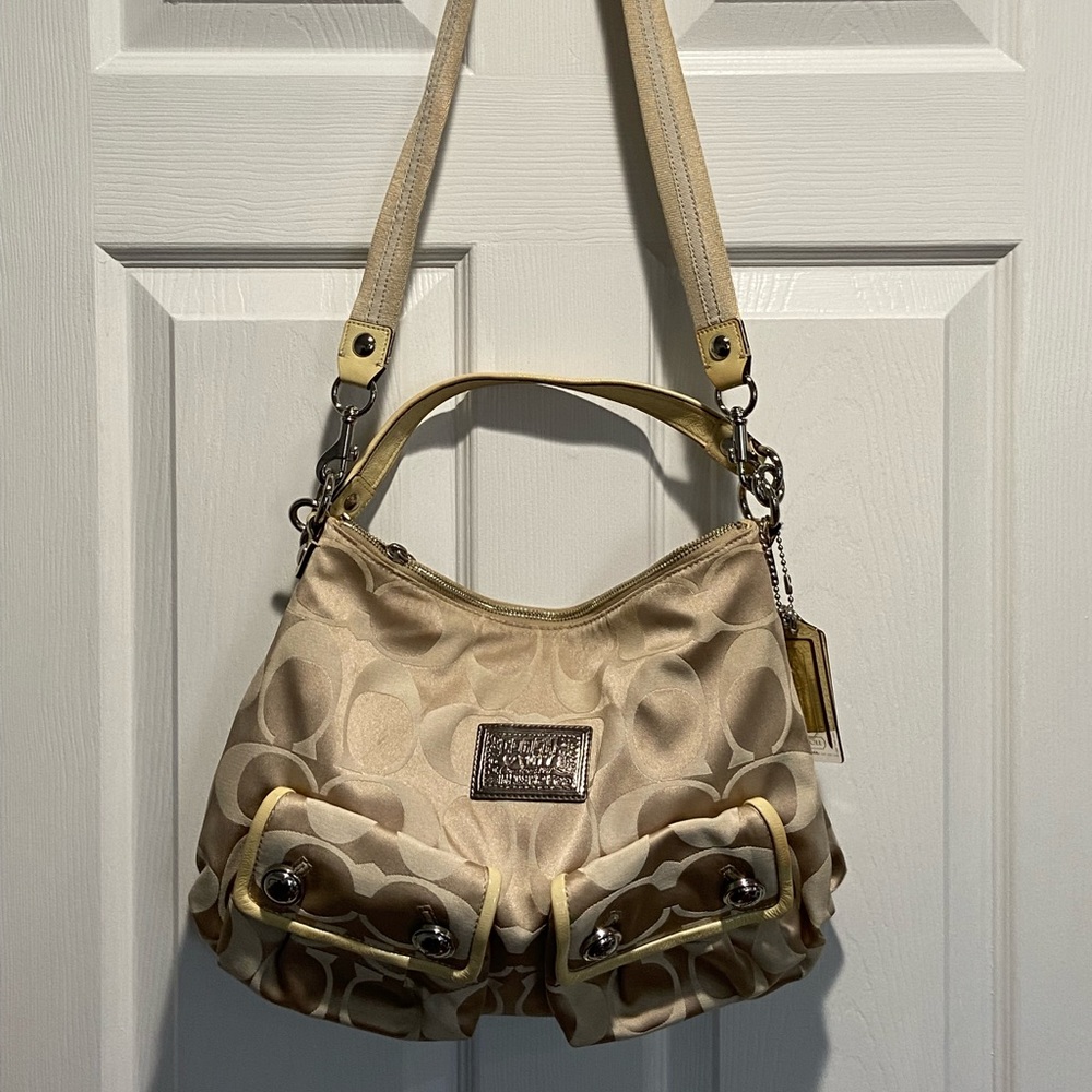 Coach Satchel Convertible Shoulder to Cross Body Bag w/ Removable Strap